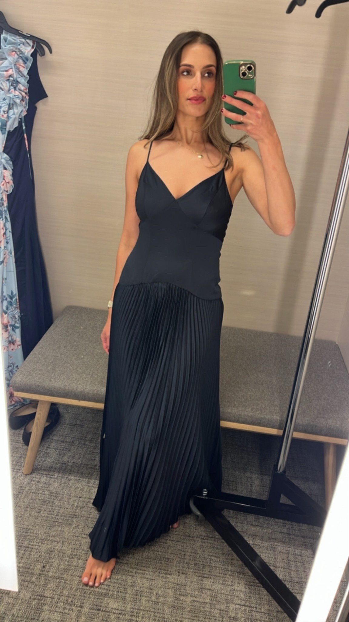 I loved this navy drop waist Astr The Label dress so much, I’d definitely get this for another event. 