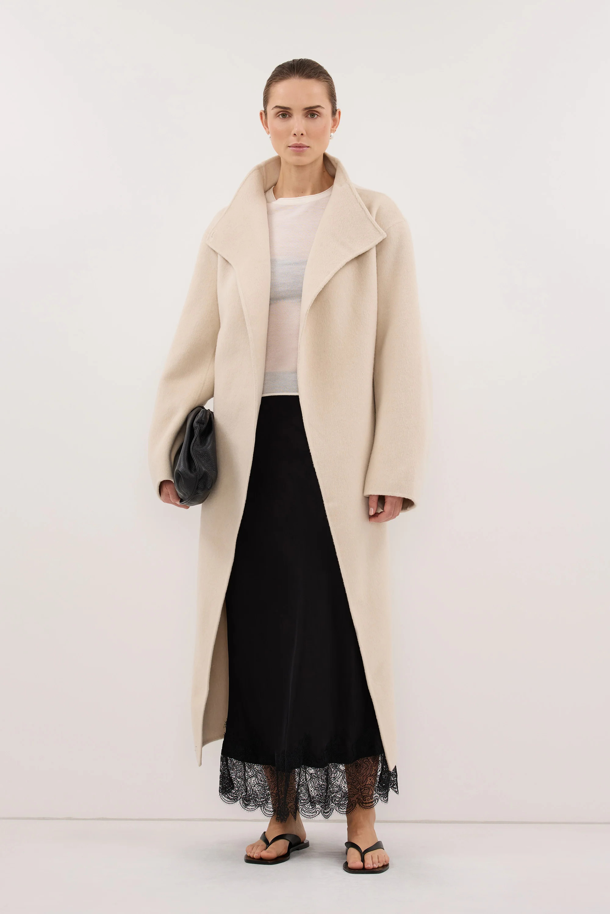 WREN BONE WOOL BLEND COAT | DISSH