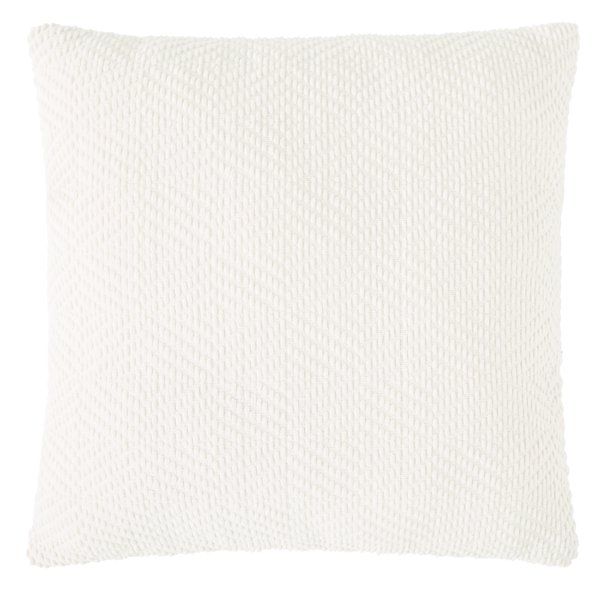 My Texas House Chloe Woven Chenille Diamond Decorative Pillow, 20" x 20", Coconut Milk | Walmart (US)