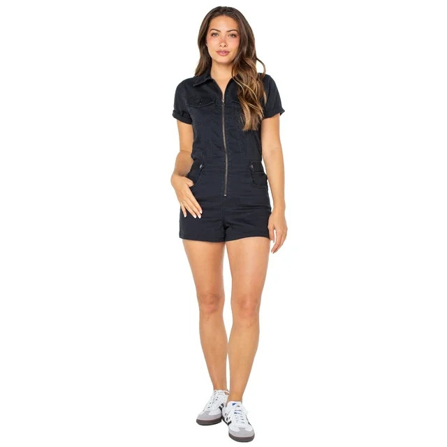 Celebrity Pink Juniors Cinched Waist Romper | Walmart (US)