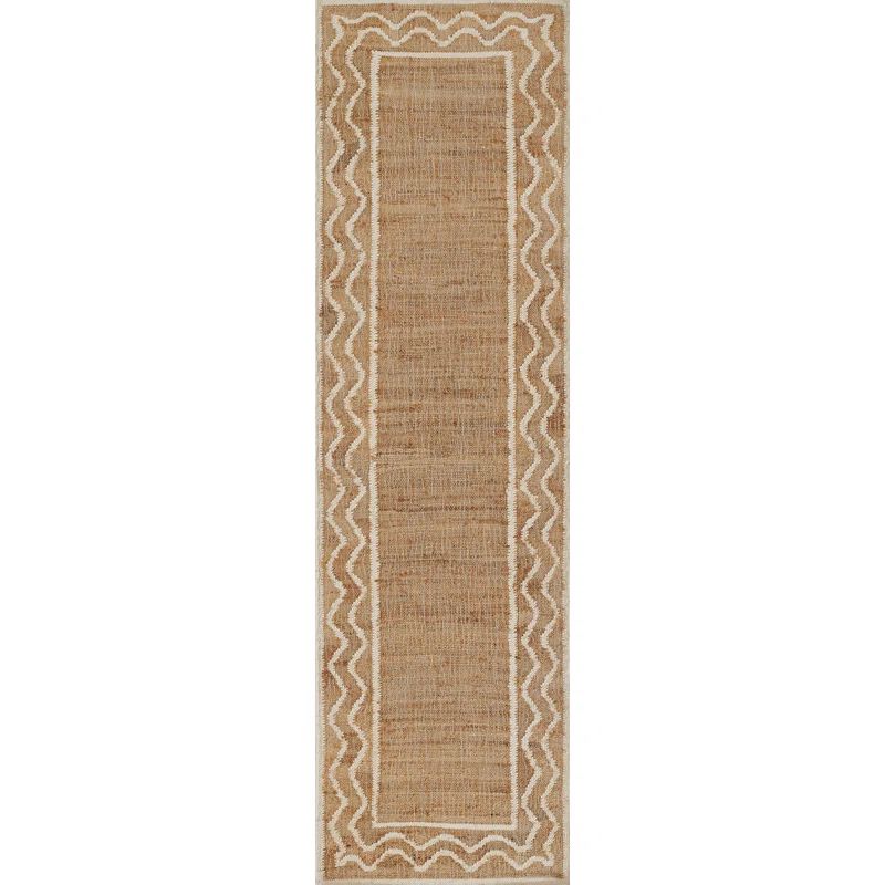 Erin Gates by Momeni Orchard Ripple Natural Hand Woven Wool and Jute Area Rug | Wayfair North America