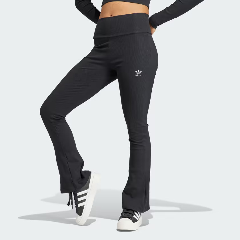 Essentials Rib Flared Pants | adidas (CA)