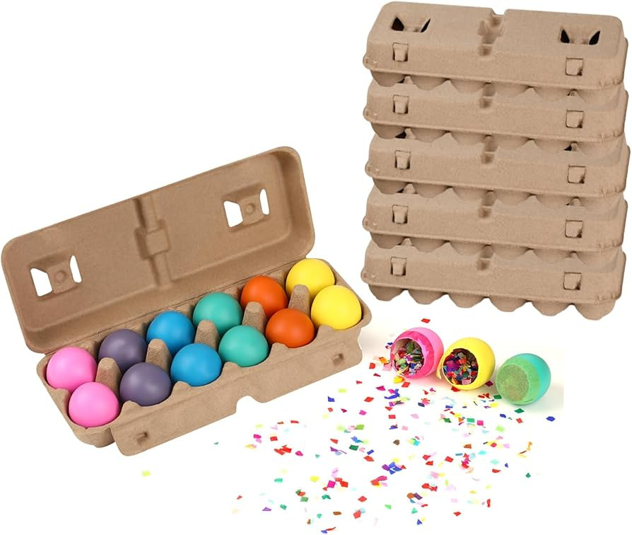 Confetti Eggs - (Pack of 6-72 Eggs) Cascarones Easter Egg Filled with Confetti, Perfect for Home ... | Amazon (US)