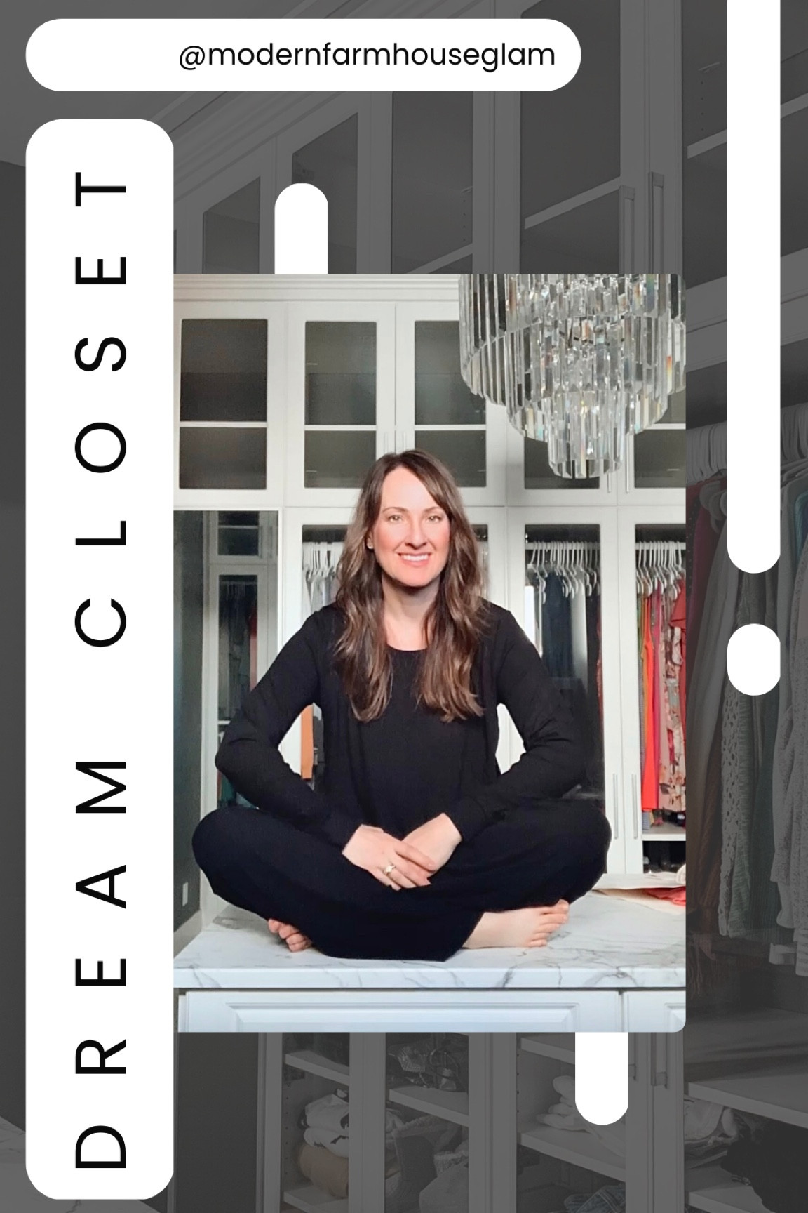 My glam chandelier in our master closet is on sale! 
More info on my closet renovation on www.modernfarmhouseglam.com 

#LTKhome #LTKsalealert #LTKFind