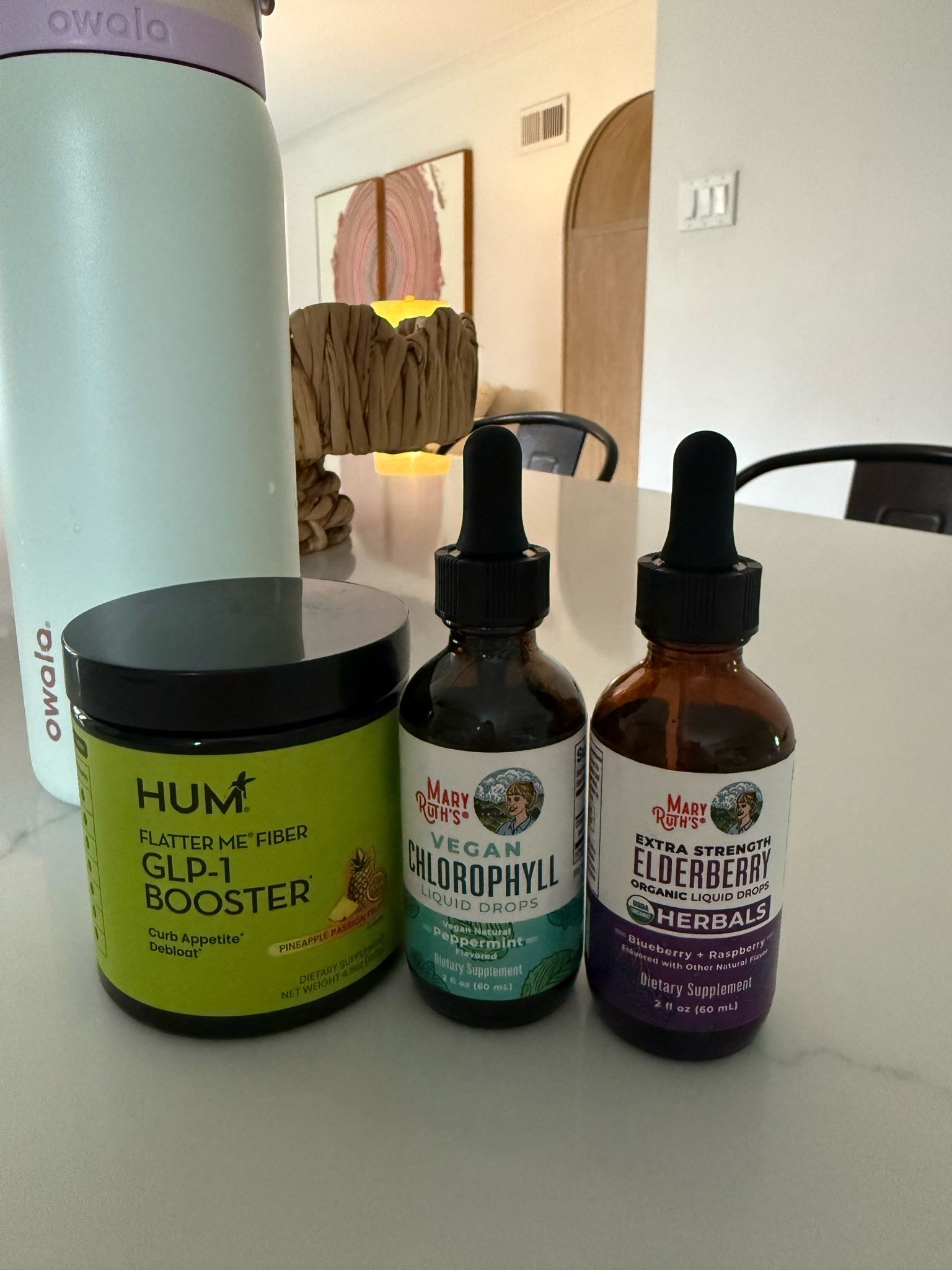 These in my water every morning!! 
The Hum powder is extra fiber and curbs appetite and the elderberry and chlorophyll drops are my secret to staying healthy!

#LTKOver40 #LTKActive #LTKmorningroutine