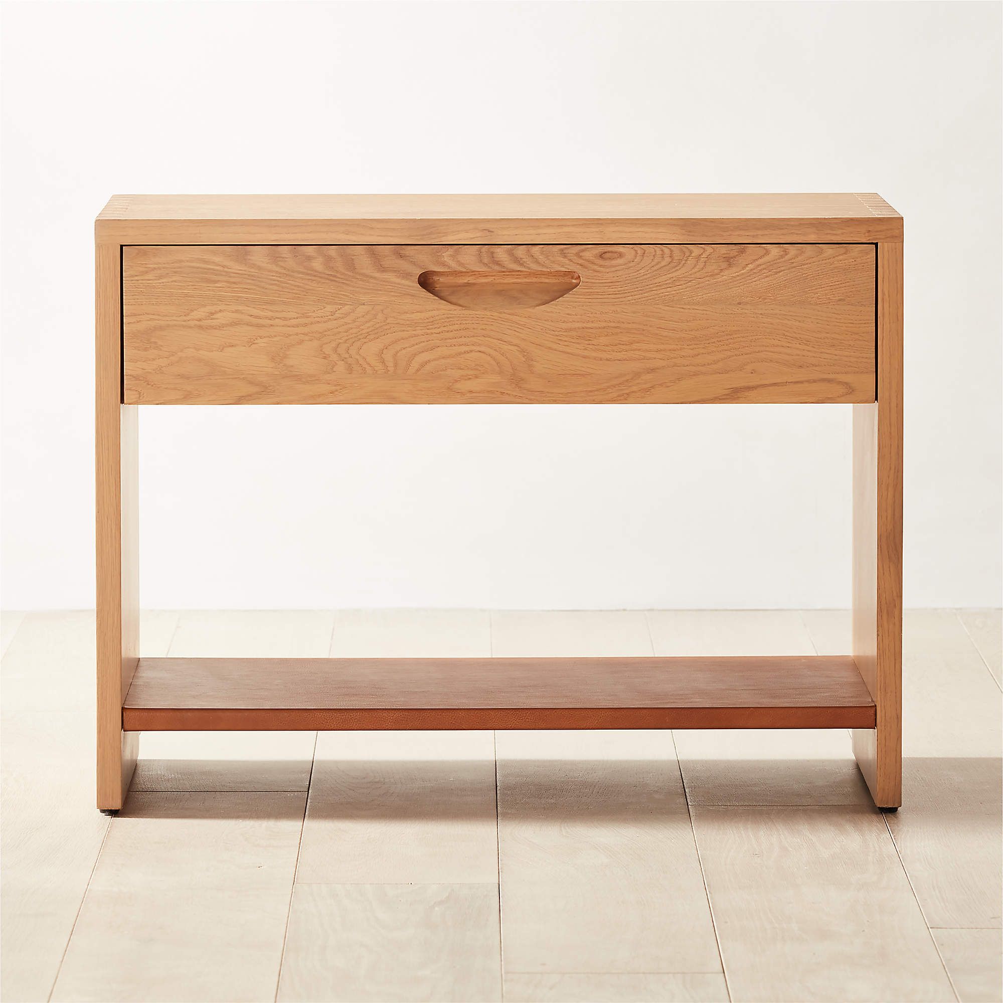 Ranch Oak Nightstand with Drawer + Reviews | CB2 | CB2
