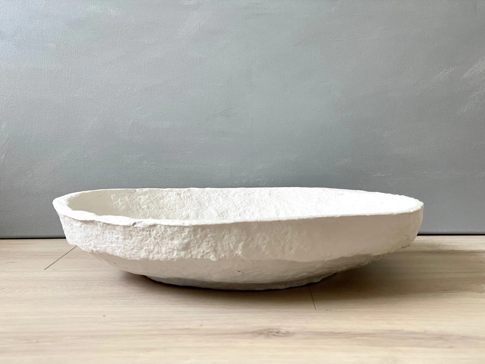 Read the full title
    Paper Mache Bowl, Extra Large Vessel, Misshapen, White Textured, Vintage ... | Etsy (CAD)