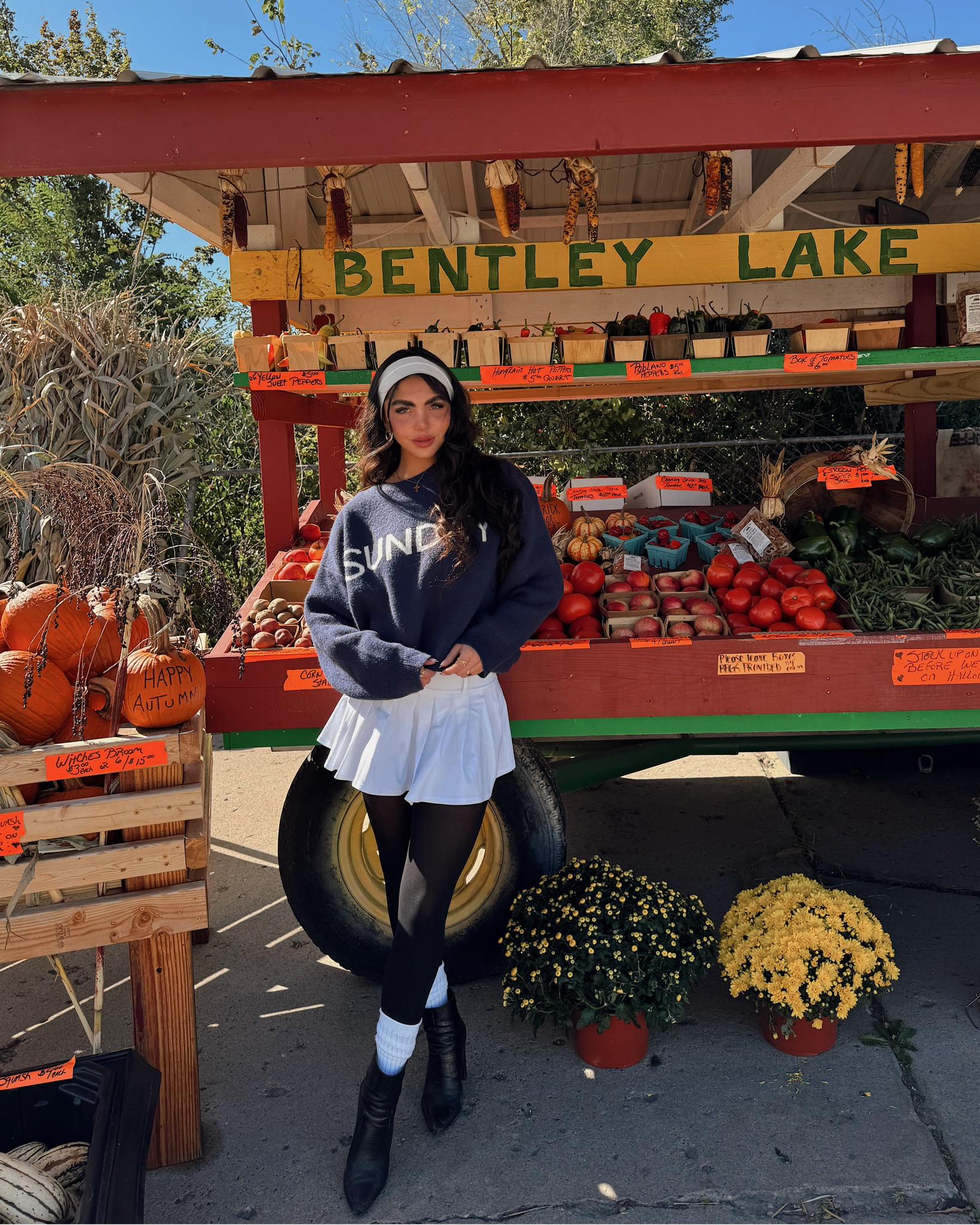 Did someone say Sunday sweater vibes because this is IT!! Fall Sundays just hit different 🍂☕️ This cozy navy 'Sunday' sweater is my new go-to for pumpkin runs and lazy coffee dates. It’s the perfect mix of cute and comfy—basically the uniform for all the fall vibes. Linking it for you girls because you need this in your wardrobe! 🧡 
#SweaterWeather #FallOutfit

#LTKStyleTip #LTKHoliday #LTKSeasonal