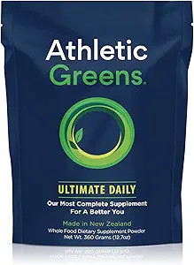 Athletic Greens Ultimate Daily, Whole Food Sourced All in One Greens Supplement, Superfood Powder... | Amazon (US)