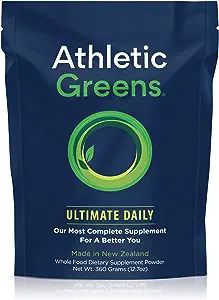 Athletic Greens Ultimate Daily, Whole Food Sourced All in One Greens Supplement, Superfood Powder... | Amazon (US)
