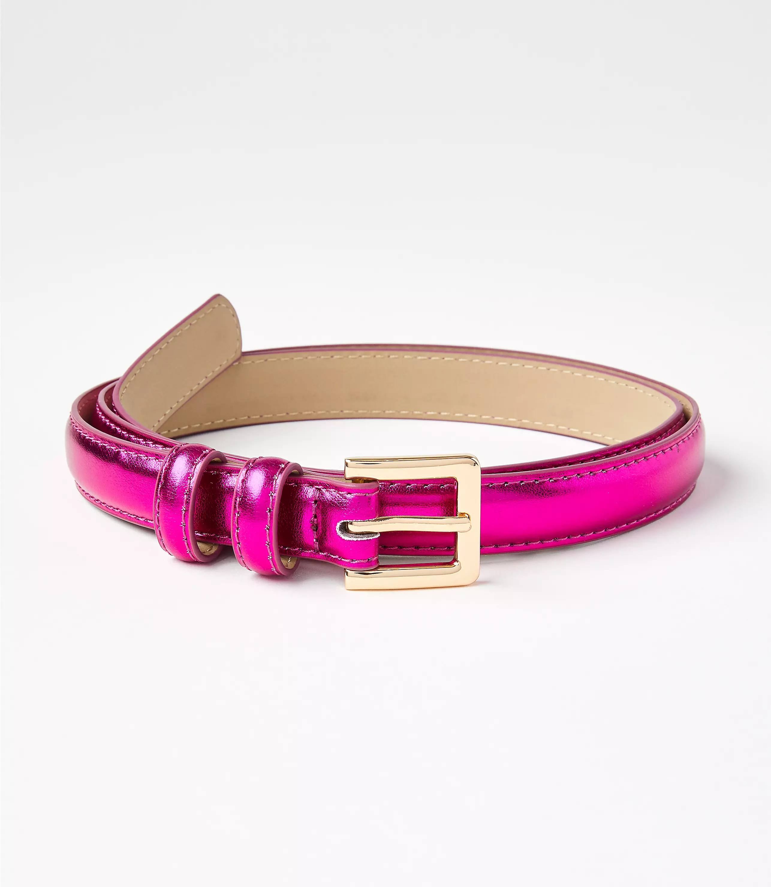 Metallic Refined Belt | LOFT