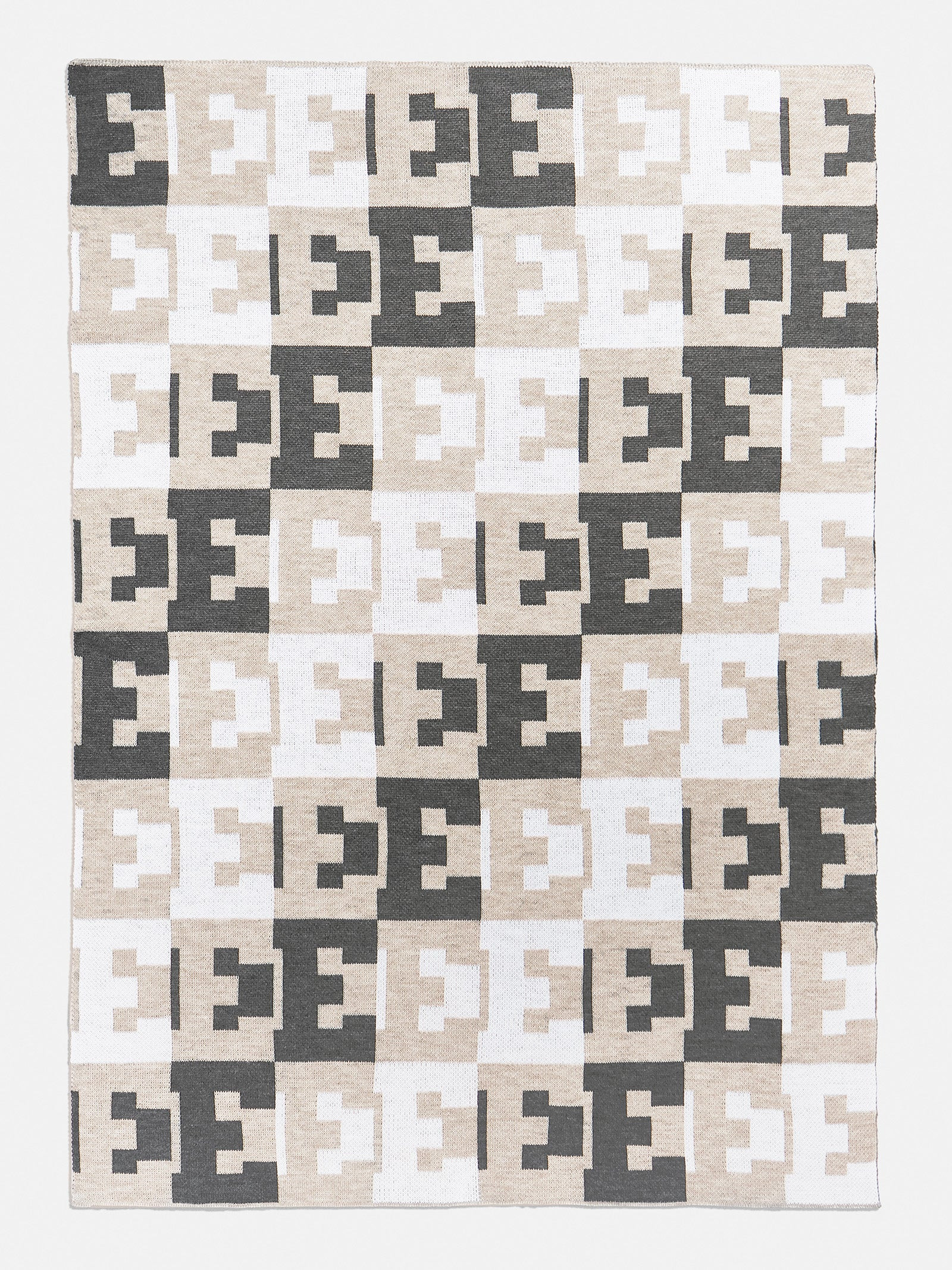 On Repeat Custom Blanket - Light Gray/White | BaubleBar (US)