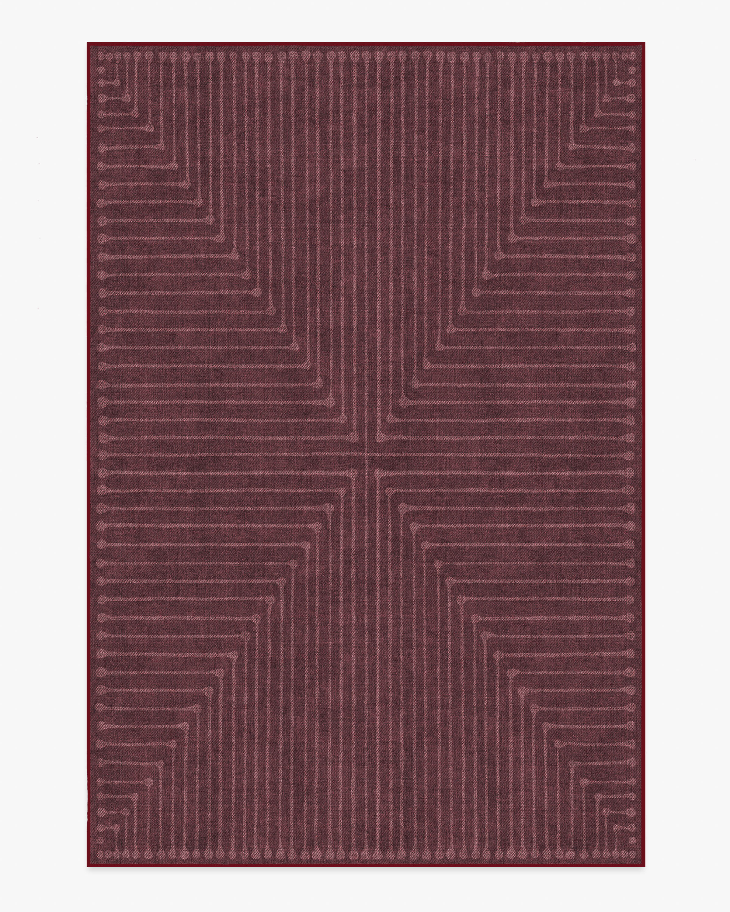 Inkdrop Burgundy Flatwoven Rug by Jonathan Adler | Ruggable