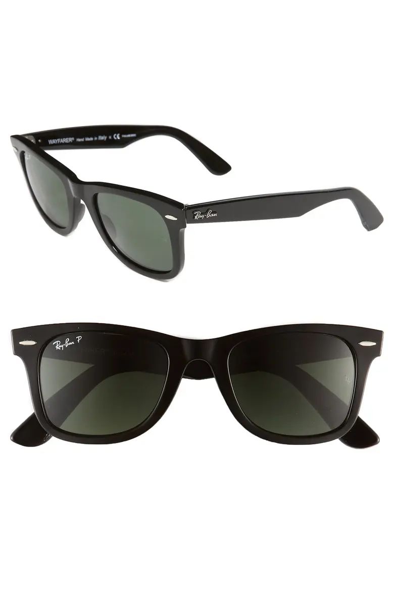 Ray-Ban Standard Classic Wayfarer 50mm Polarized Sunglasses | Nordstrom | Nordstrom