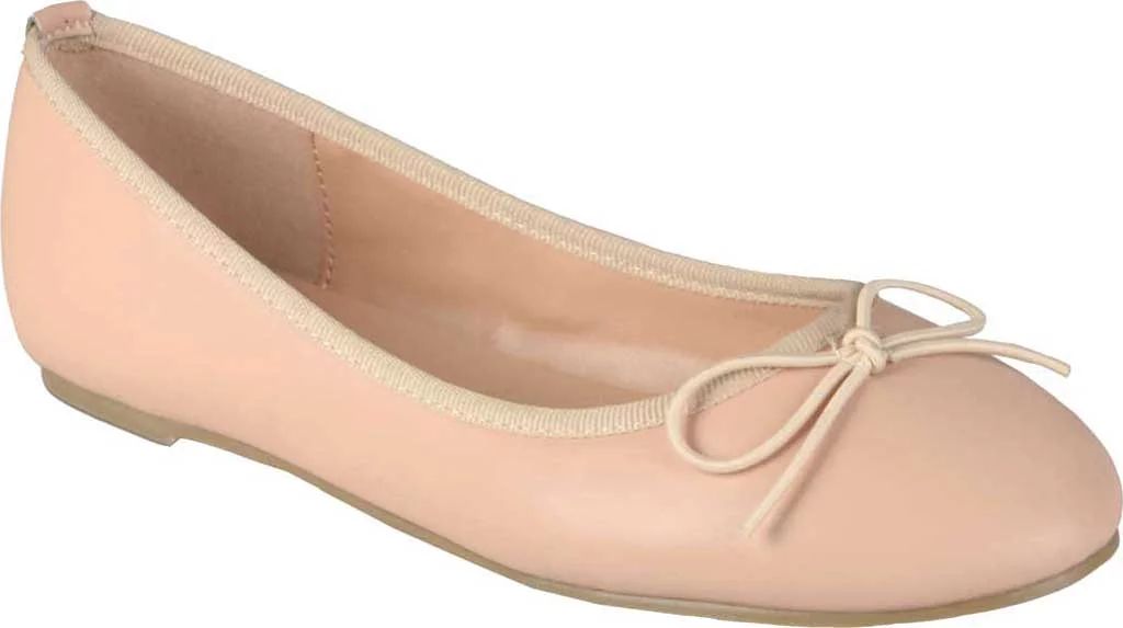 Women's Journee Collection Vika2 Ballet Flat Blush Faux Leather 8.5 M | Walmart (US)