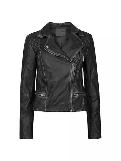 Cargo Leather Biker Jacket | Saks Fifth Avenue