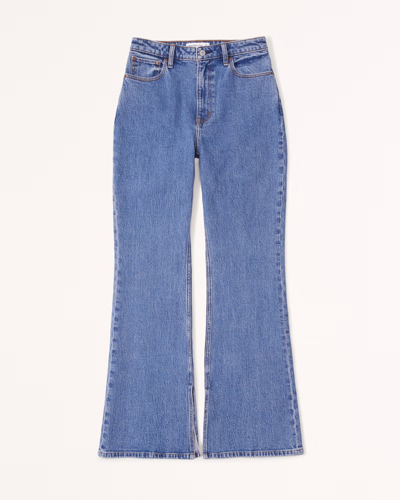 Curve Love High Rise Vintage Flare Jean | Abercrombie & Fitch (US)