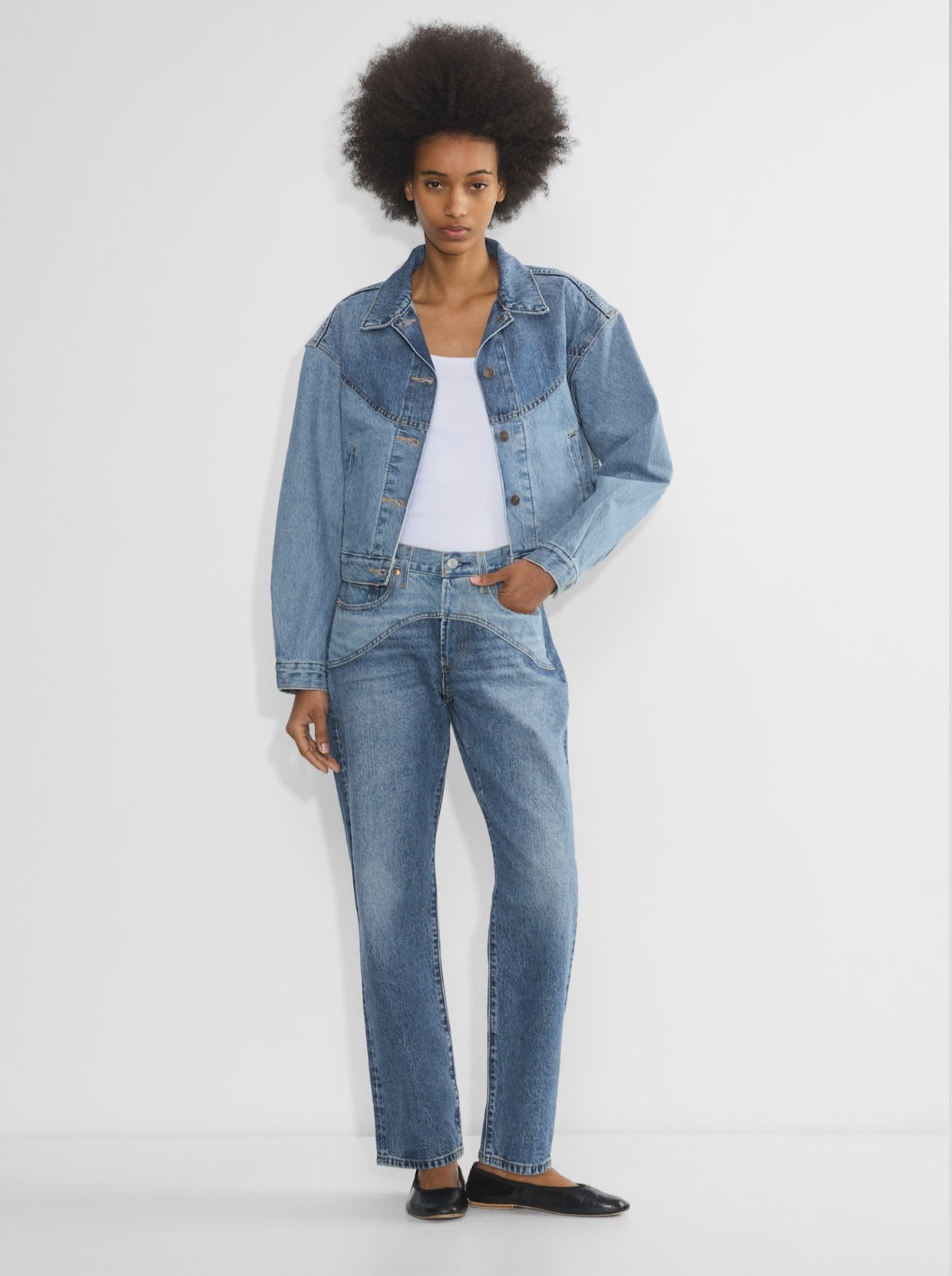 Talk about Canadian tuxedo 🤩👖 obsessed with this!! 

#aritzia #levi #denimset #westernjacket #westerndenim #denimjacket #canadiantuxedo 

#LTKspring #LTKsummer #LTKcanada