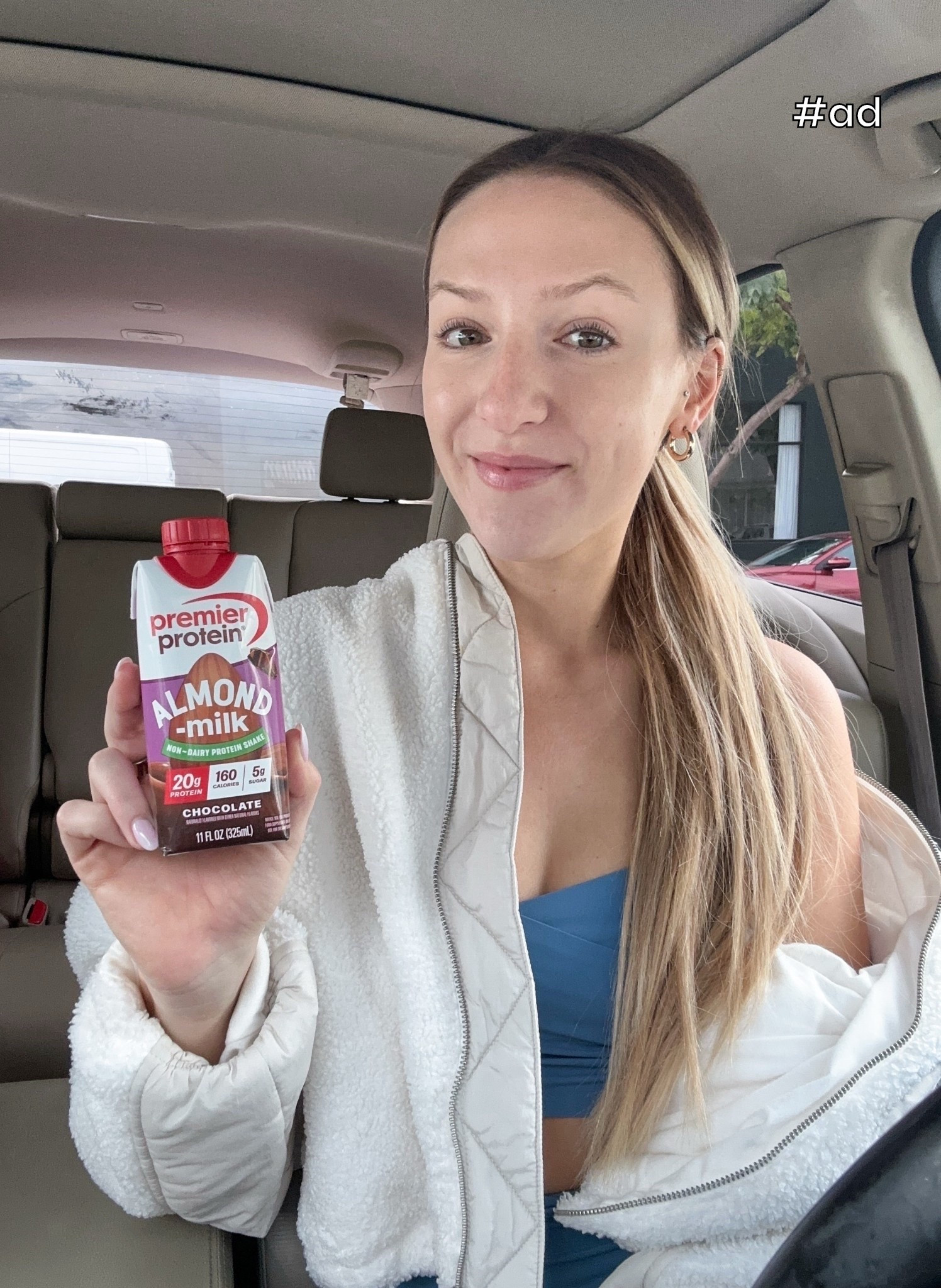 #ad Just discovering that #PremierProtein has an Almondmilk Non-Dairy Protein Shake! Been having these post workout - so good, creamy and has 20g of protein! #PremierAlmondmilkProteinShake #NonDairy #TargetPartner #Target @premierprotein @Target 