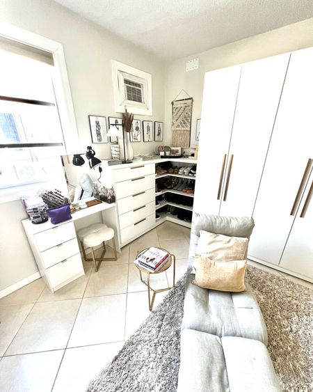 I love my closet room. It is so relaxing! Shop the look & dupes
Lounge chair
Makeup console
Vases
Closet door
White palette
Side table

#LTKhome #LTKFind