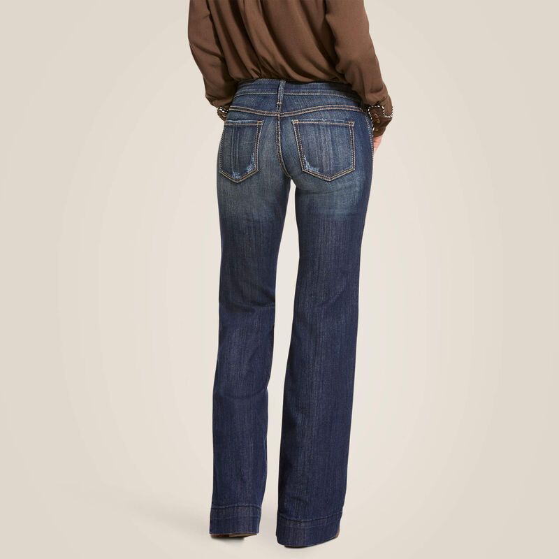 Trouser Mid Rise Stretch Lucy Wide Leg Jean | Ariat (US)