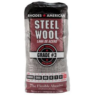 Coarse Grit #3 Steel Wool (12-Pad) | The Home Depot