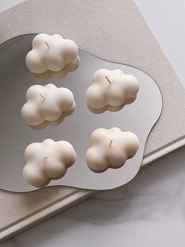 BABY CLOUD CANDLE | Natural Soy Decorative Candle, Minimal Home Decor (Unscented, Single - 1) | Amazon (US)