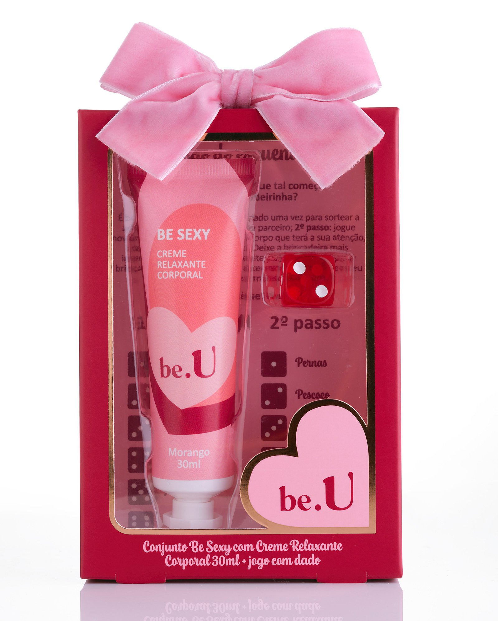 Kit hidratante corporal be sexy 30ml + jogo de dado | be.U by Riachuelo | Riachuelo (BR)