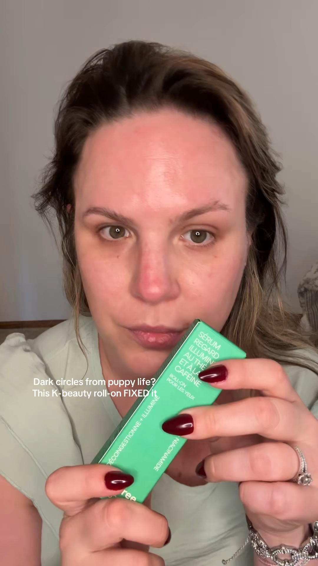 Innisfree Green Tea Caffeine Depuffing Eye Serum with Niacinamide, Cooling Korean Eye Roll-On for Hydration and Brightening 

#LTKselfcare