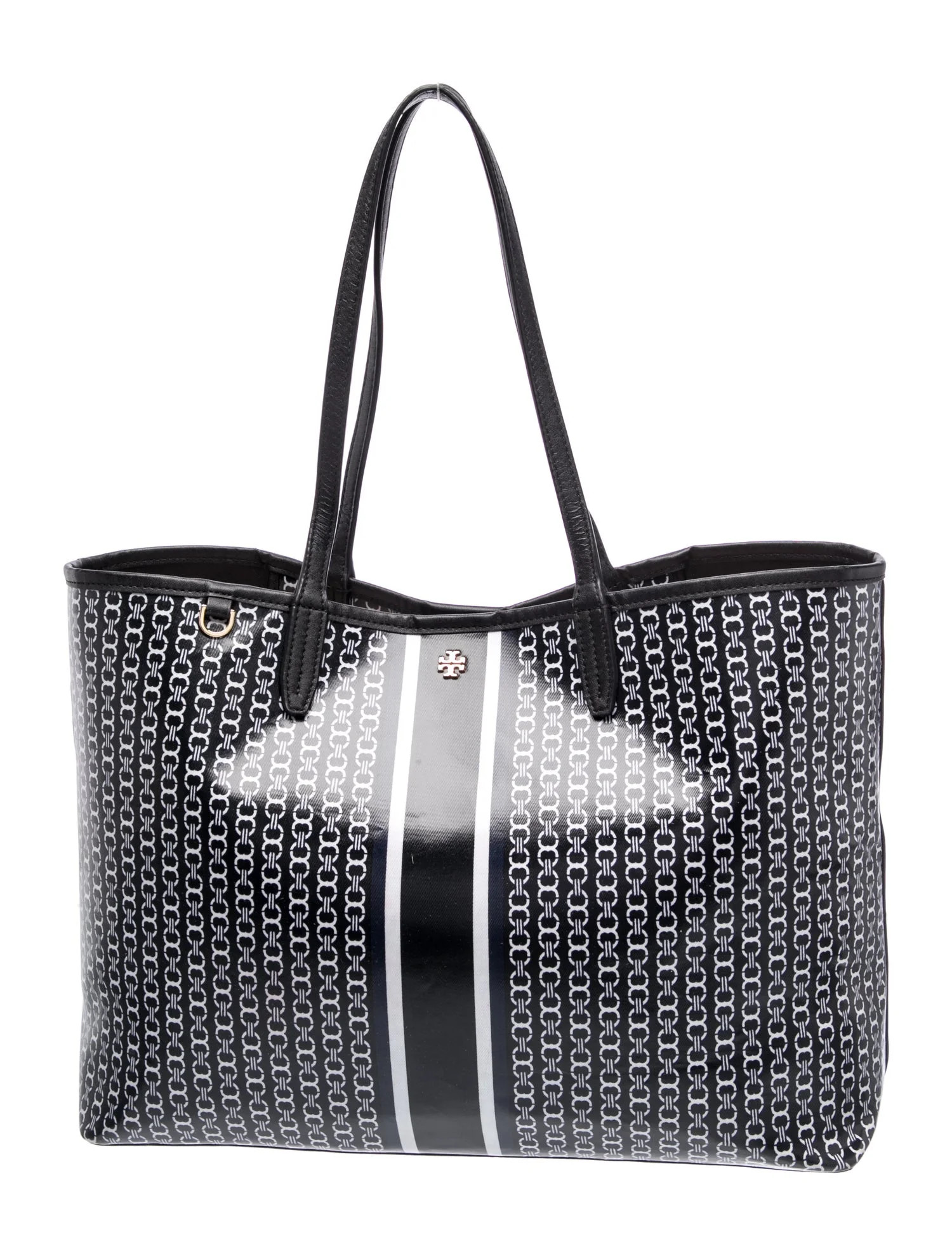 Tory Burch Patent Leather Tote - Black Totes, Handbags - WTO825330 | The RealReal | The RealReal