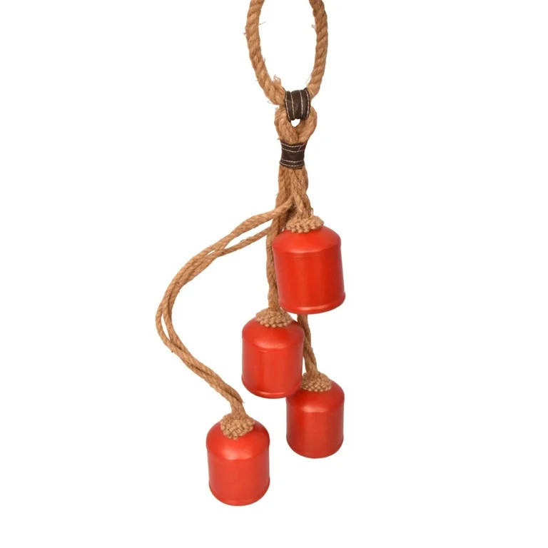4-Count Metal Hanging Bells Christmas Decoration in Red Powder Coated Finish, 28.75 in, by Holida... | Walmart (US)