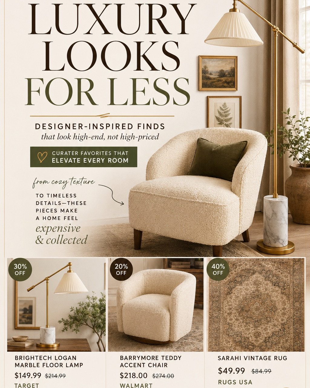 Luxury looks for less Memorial Day sales

#LTKHome