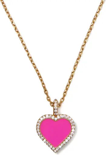 pavé heart pendant necklace | Nordstrom