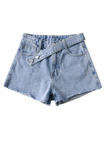 'Patsy' Belted Detail Denim Shorts (3 Colors) | Goodnight Macaroon