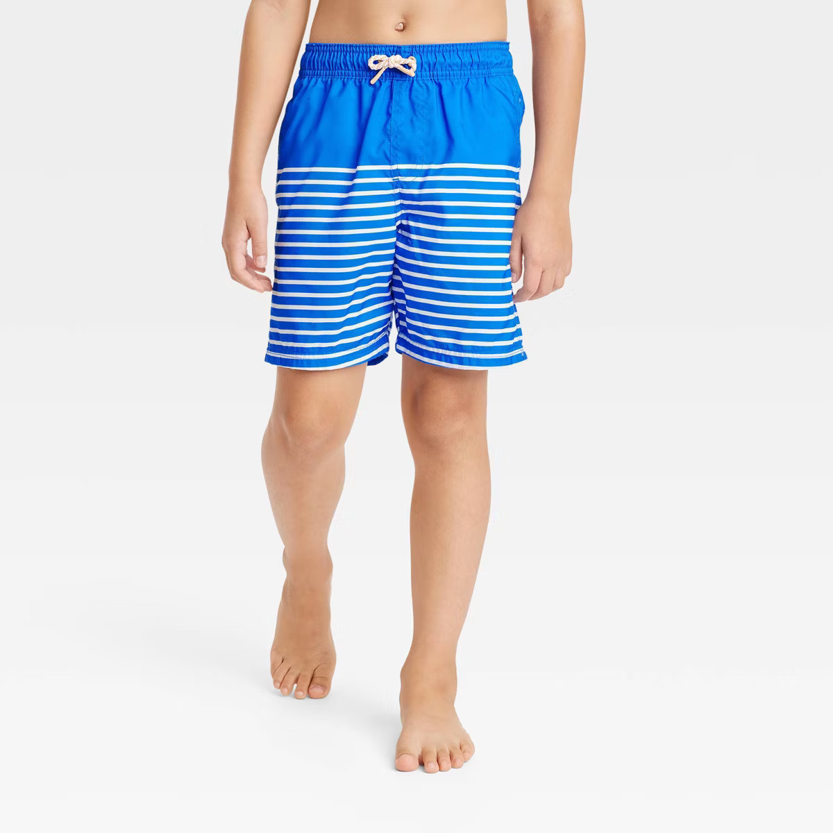 Boys' Striped Swim Trunks - Cat & Jack™ Blue | Target