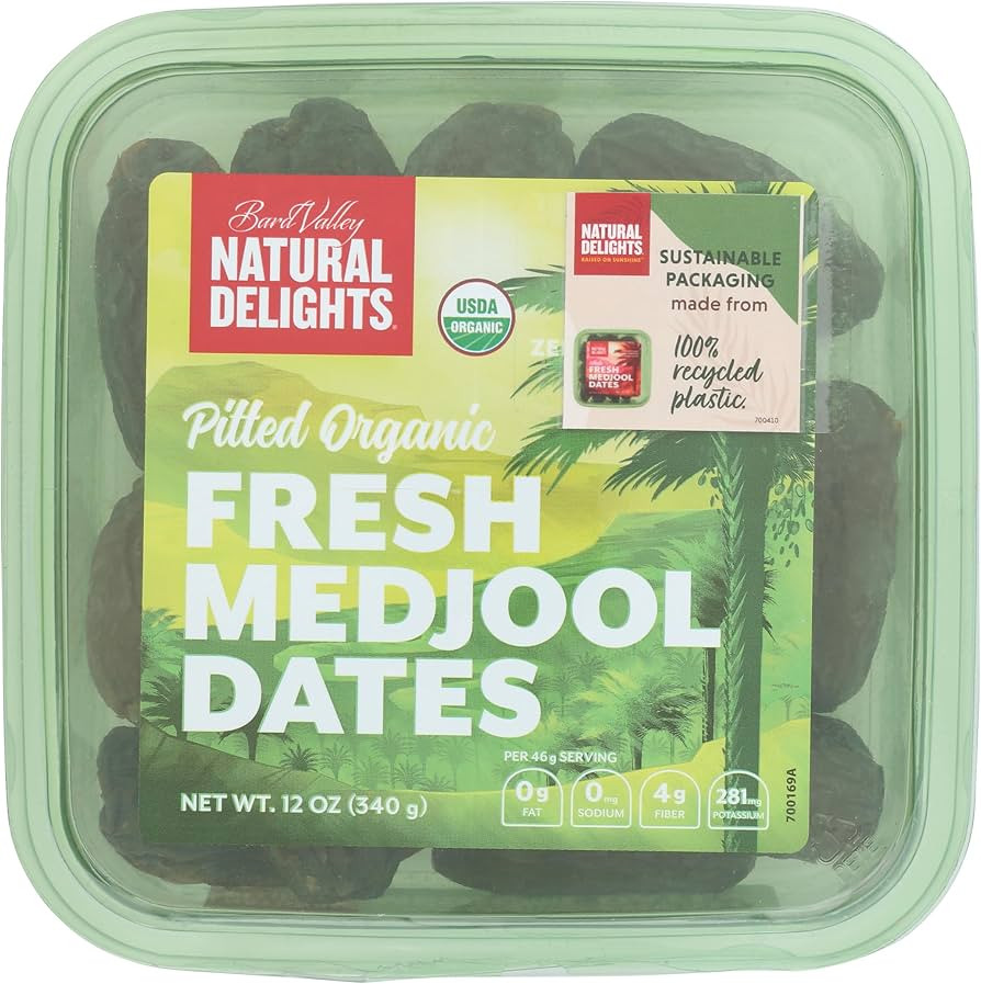 BARD VALLEY Organic Pitted Fresh Medjool Dates, 12 OZ | Amazon (US)