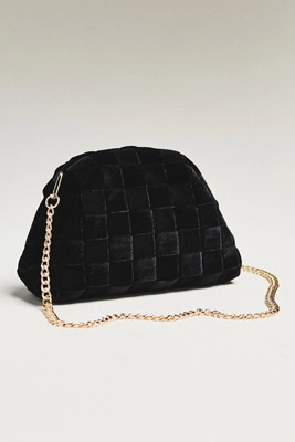 Thick Velvet Woven Clutch | Anthropologie (US)