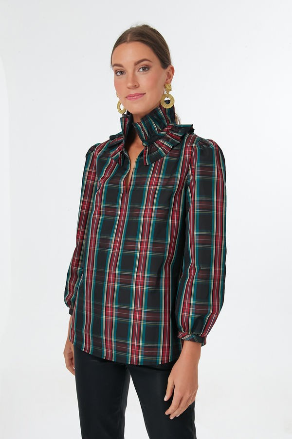Highland Tartan Bouvier Blouse | Tuckernuck (US)