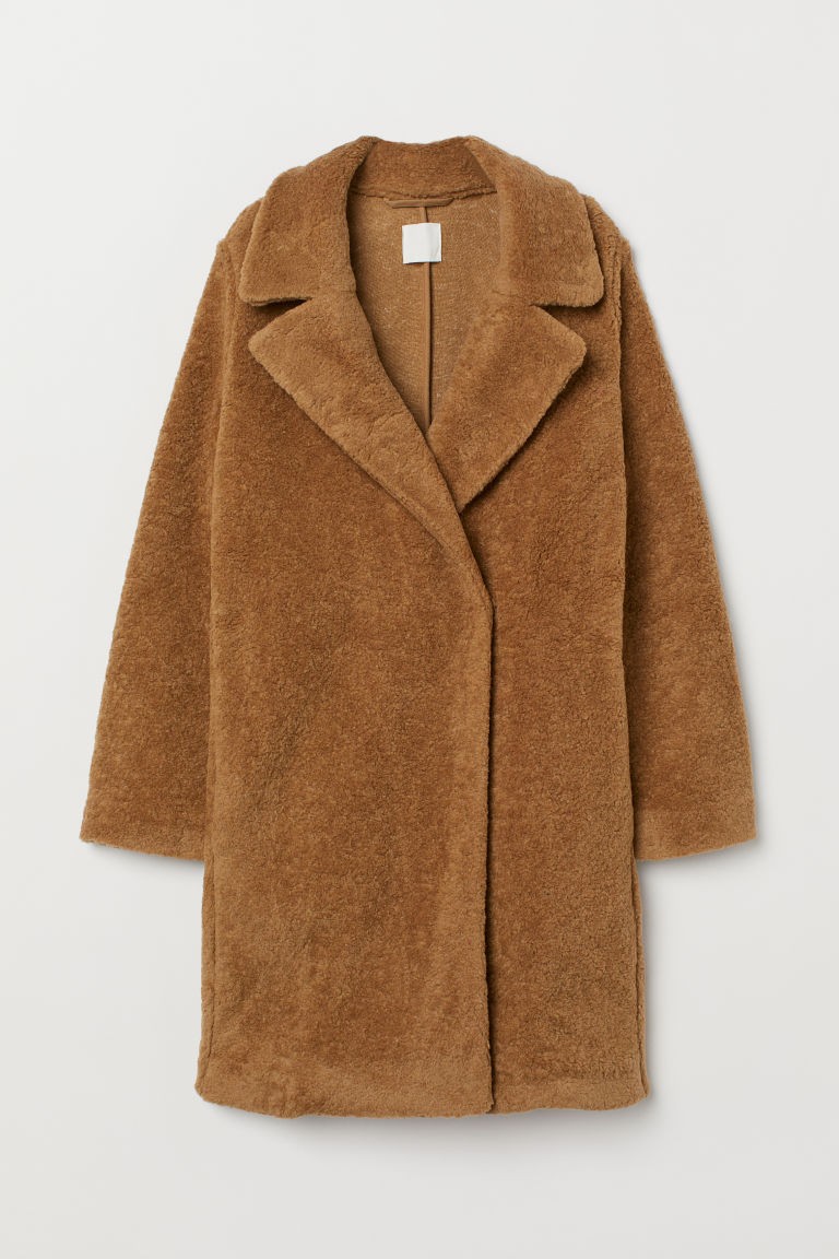 H & M - Pile Coat - Beige | H&M (US + CA)