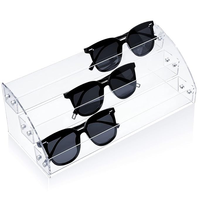 Jetec Acrylic Sunglasses Organizer Display Holder Nail Polish Organizer Clear Eyeglasses Glasses ... | Amazon (US)