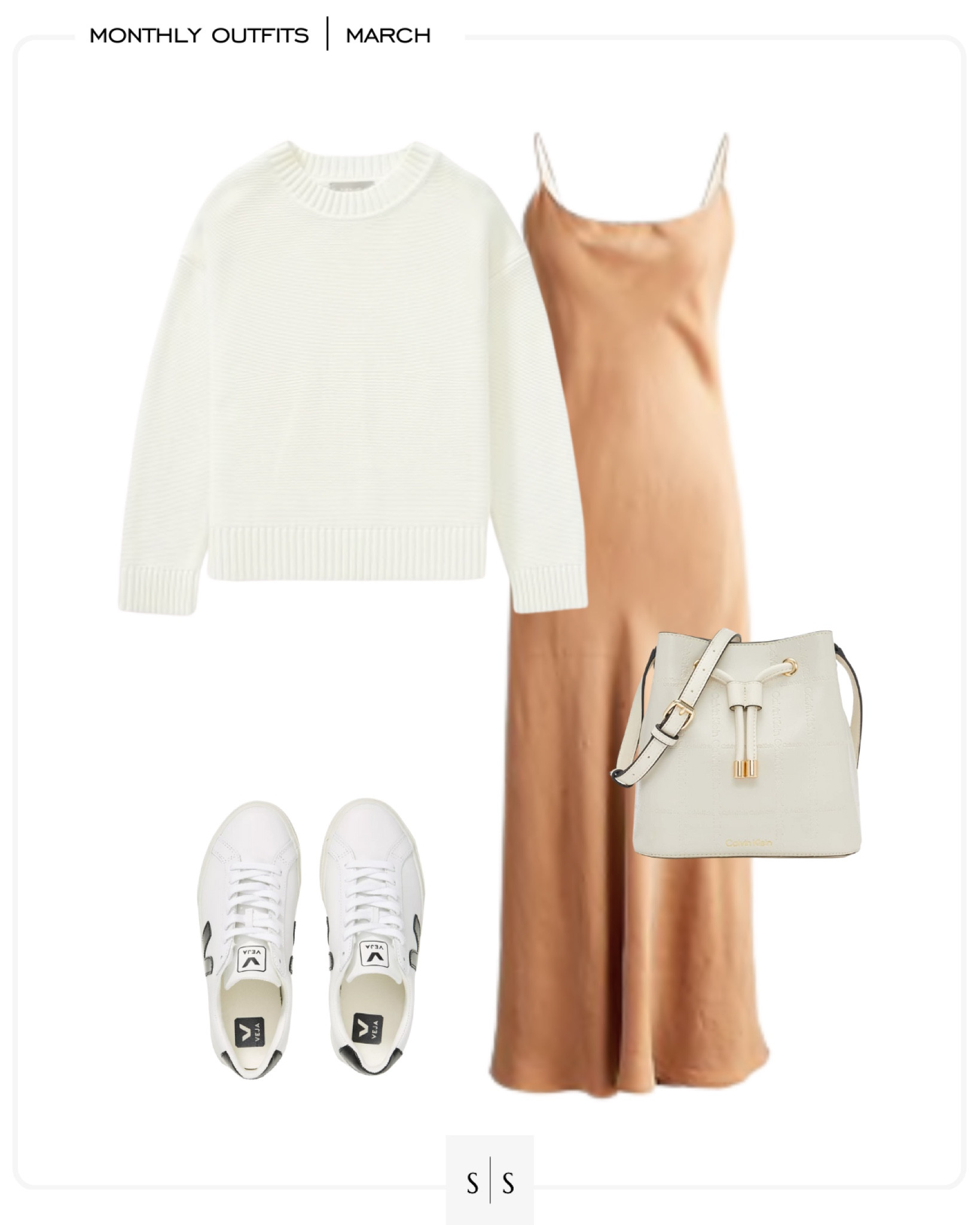 Monthly outfit planner : MARCH looks | #slipdress #casualstyle #sneakersoutfit #casualchic #springoutfit | See entire calendar on thesarahstories.com ✨

#LTKstyletip