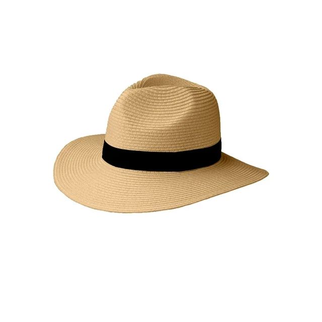 Ellos Women's Straw Panama Hat Hat | Walmart (US)