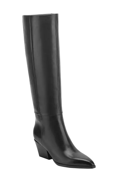 Marc Fisher LTD Tarrie Tall Block Heel Boot in Black at Nordstrom, Size 6 | Nordstrom