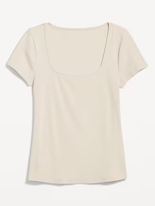 Fitted Rib-Knit T-Shirt | Old Navy (US)