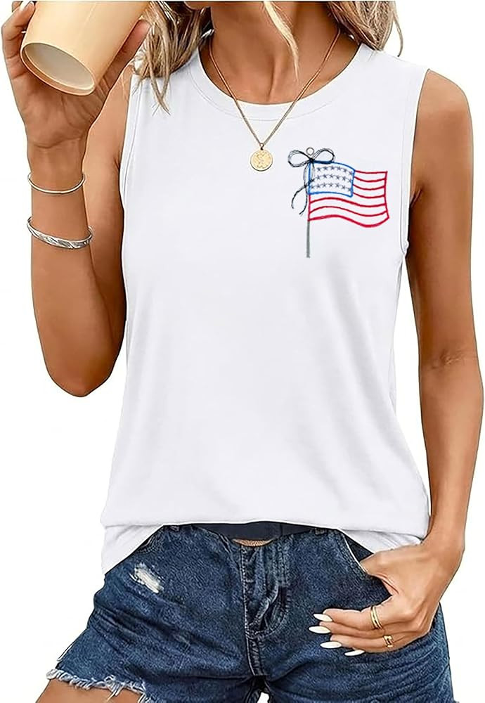 Women 4th of July Shirt 250 Anniversary Shirt USA Flag Tanks America Patriotic Sleeveless Tee 250... | Amazon (US)