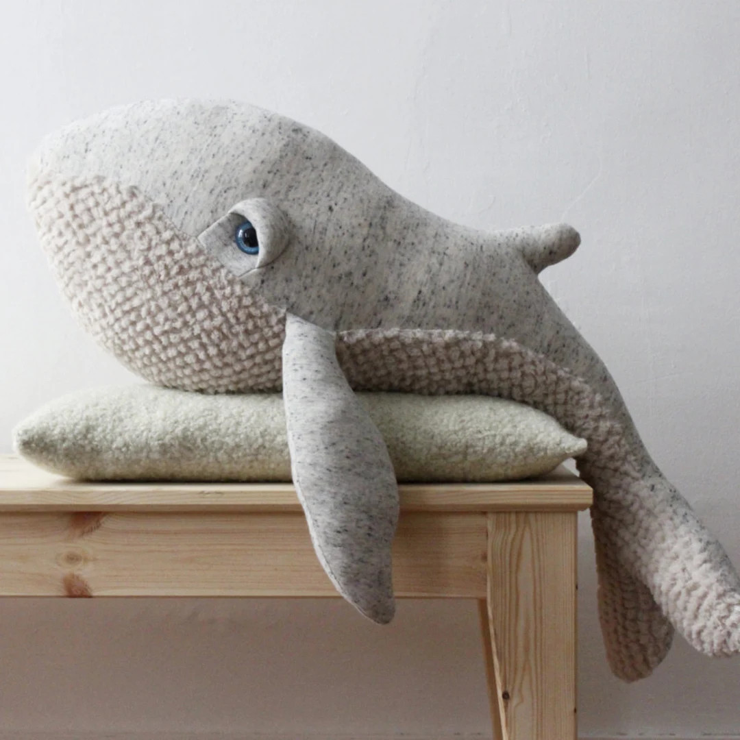 Big Original Whale - Handmade Stuffed Animal - Etsy | Etsy (US)