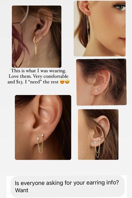 Earrings 
Amazon fashion 
Women’s earrings 


#LTKfindsunder50 #LTKstyletip #LTKsalealert