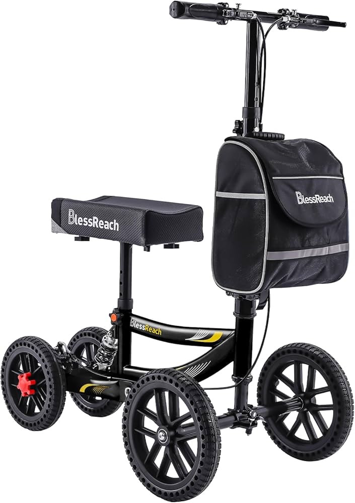 Knee Scooter, 300lbs Capacity, 13" Big PU Seat, Disc Brake Knee Walker, All Terrain Foldable Knee... | Amazon (US)