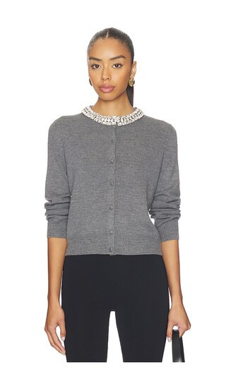 Veronica Beard Daro Cardigan in Grey. - size S | Revolve Clothing (Global)