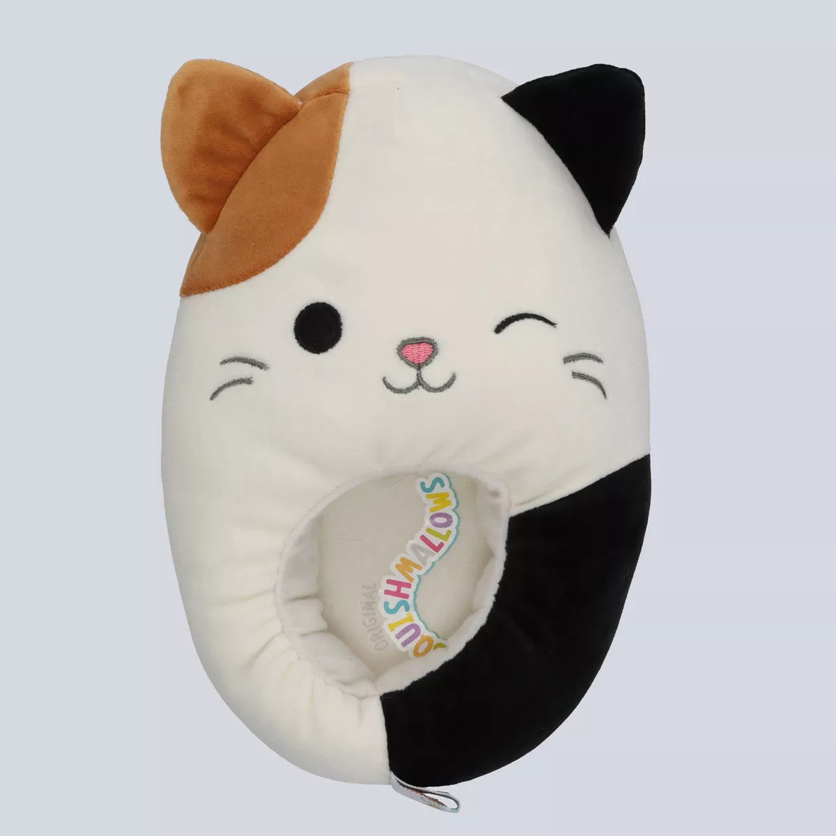 Squishmallows Girls' Cam the Cat Slide Slippers - Off-White | Target